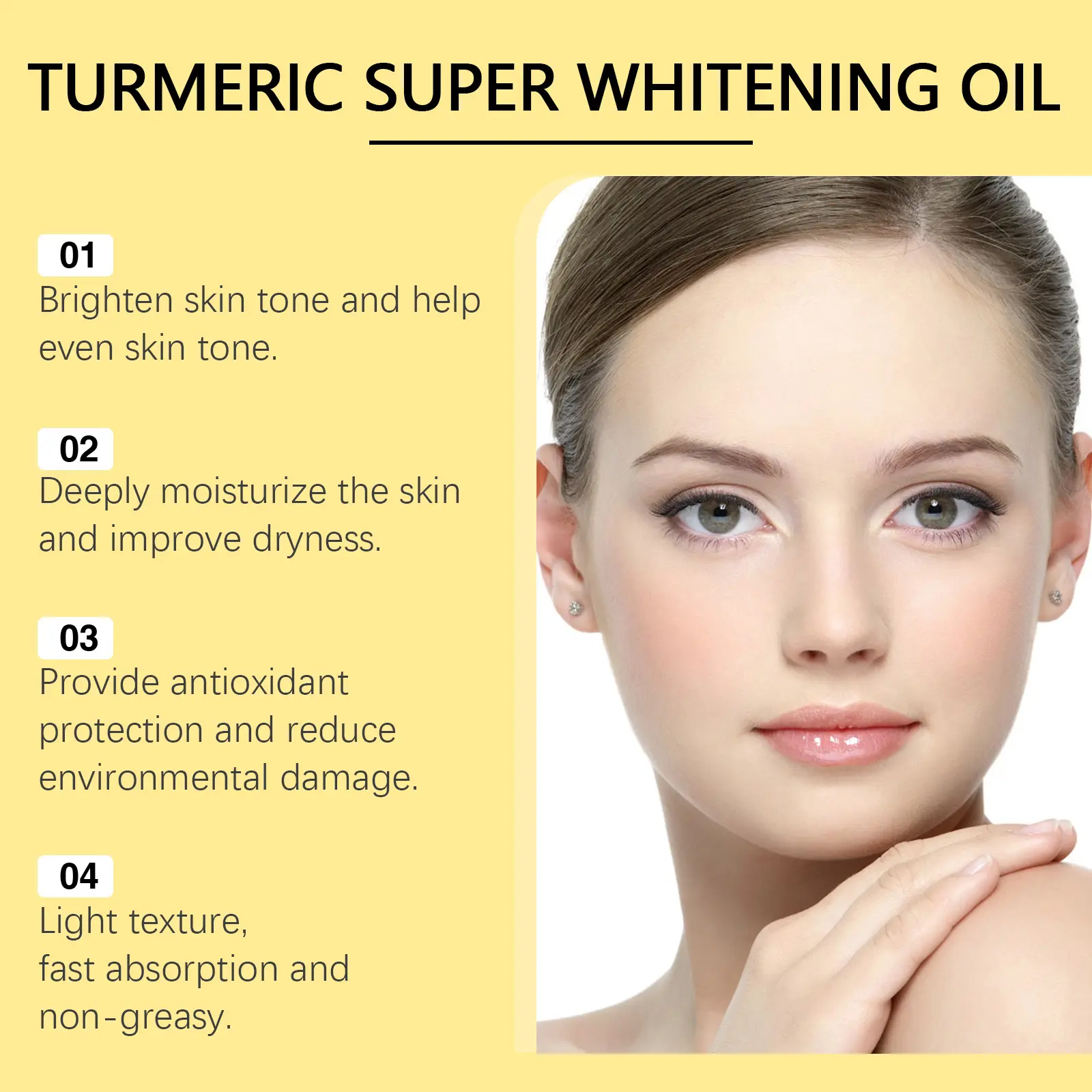 Turmeric Body Brightening Oil with Vitamin C & Hyaluronic Acid - West&Month 4 turmeric body whitening oil moisturizing West Month 013 1271