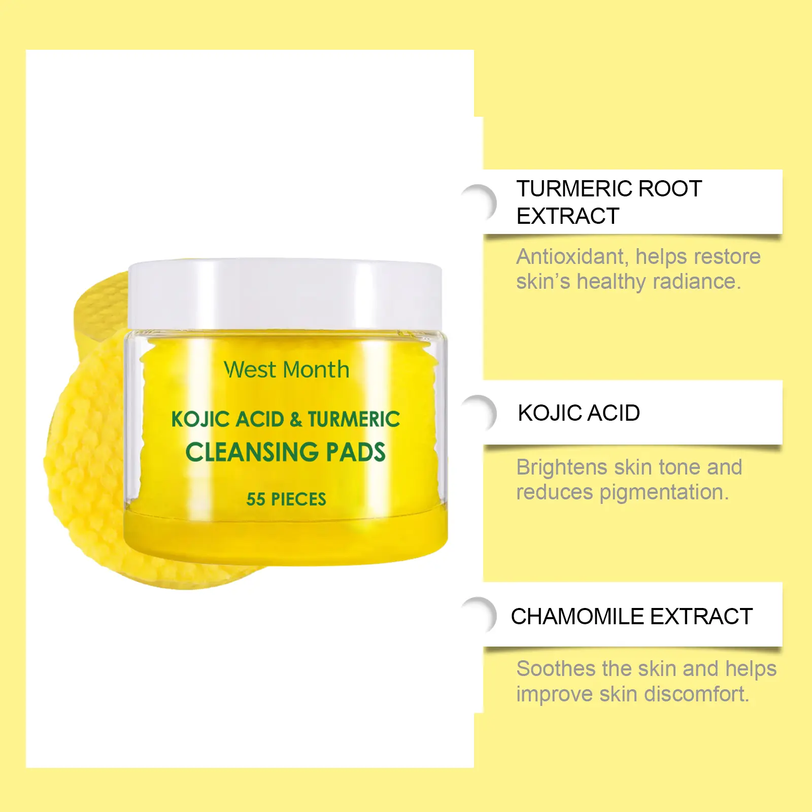Turmeric Facial Cleanser for Radiant & Even Skin - West&Month 5 turmeric cleanser gentle moisturize facial West Month 528 8065