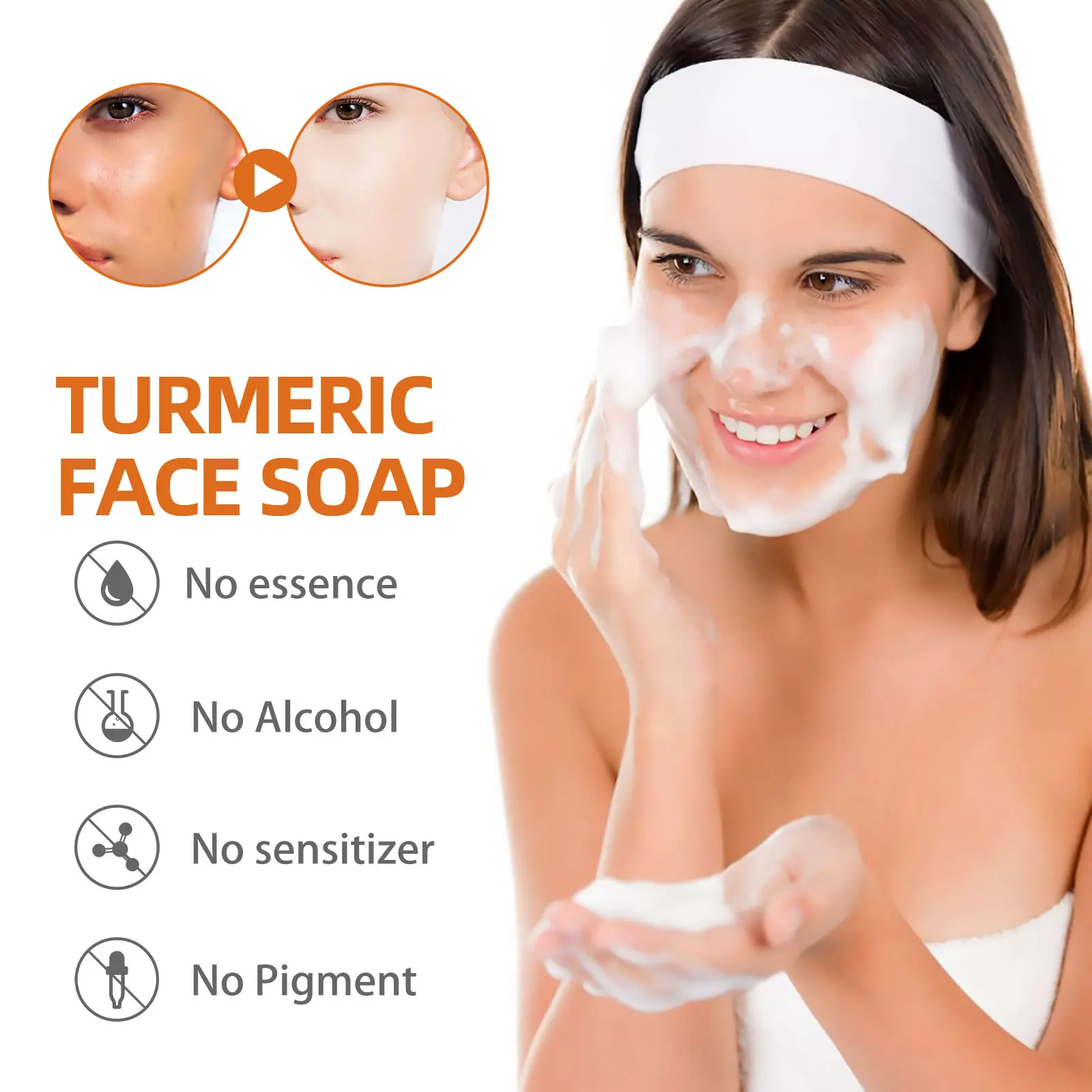 Turmeric Face Soap for Brighter Skin - West&Month 5 turmeric face soap repair fade spots West Month 011 1248
