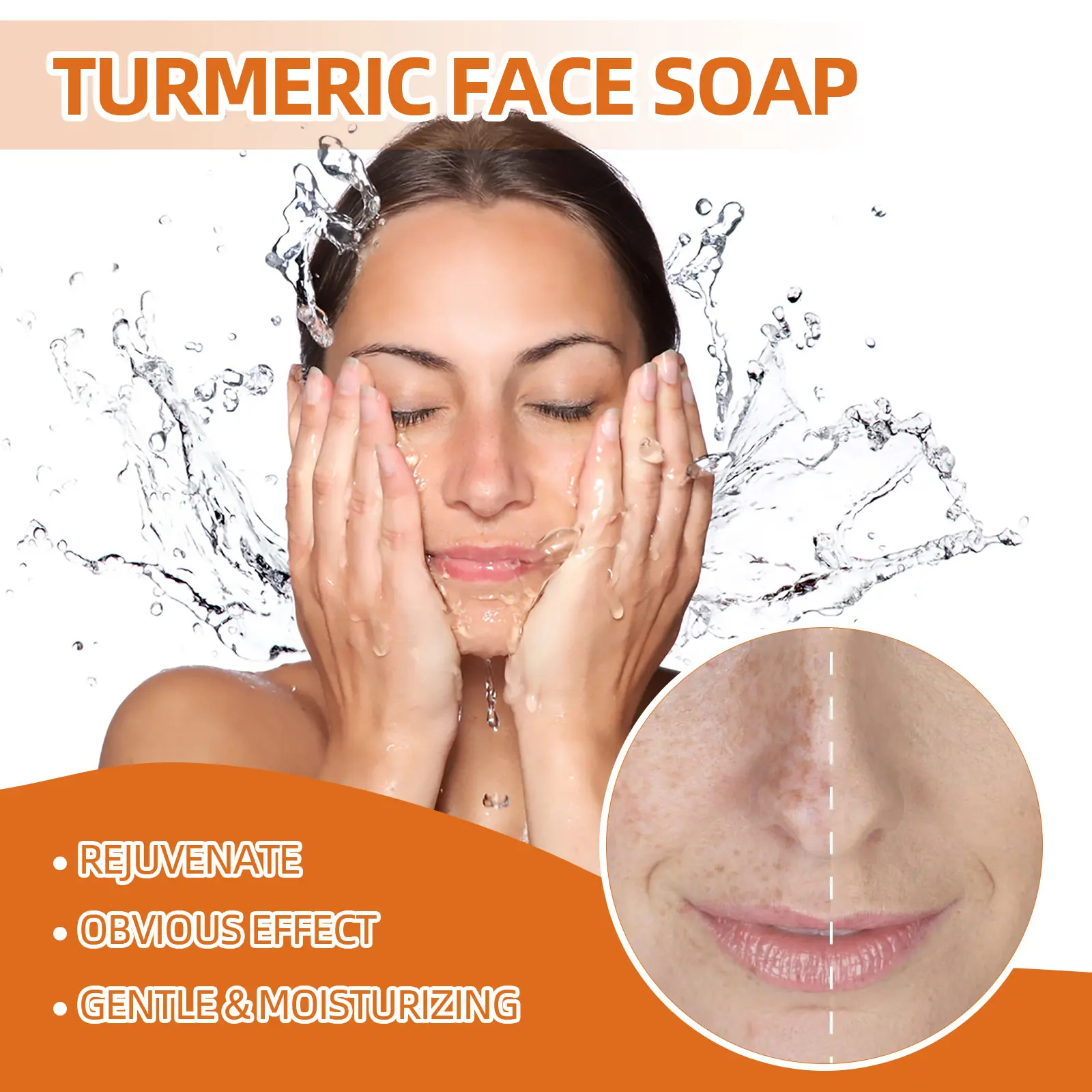 Turmeric Face Soap for Brighter Skin - West&Month 6 turmeric face soap repair fade spots West Month 011 1249