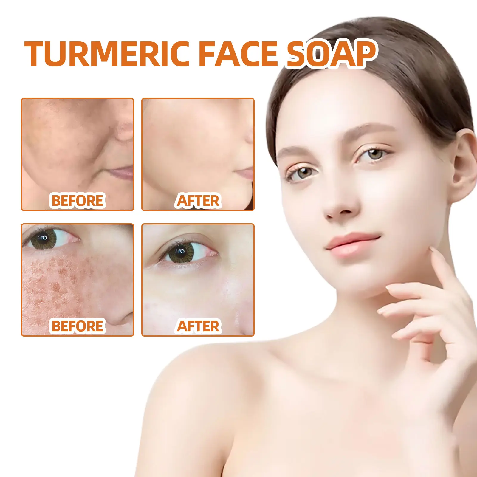 Turmeric Face Soap for Brighter Skin - West&Month 9 turmeric face soap repair fade spots West Month 011 1252