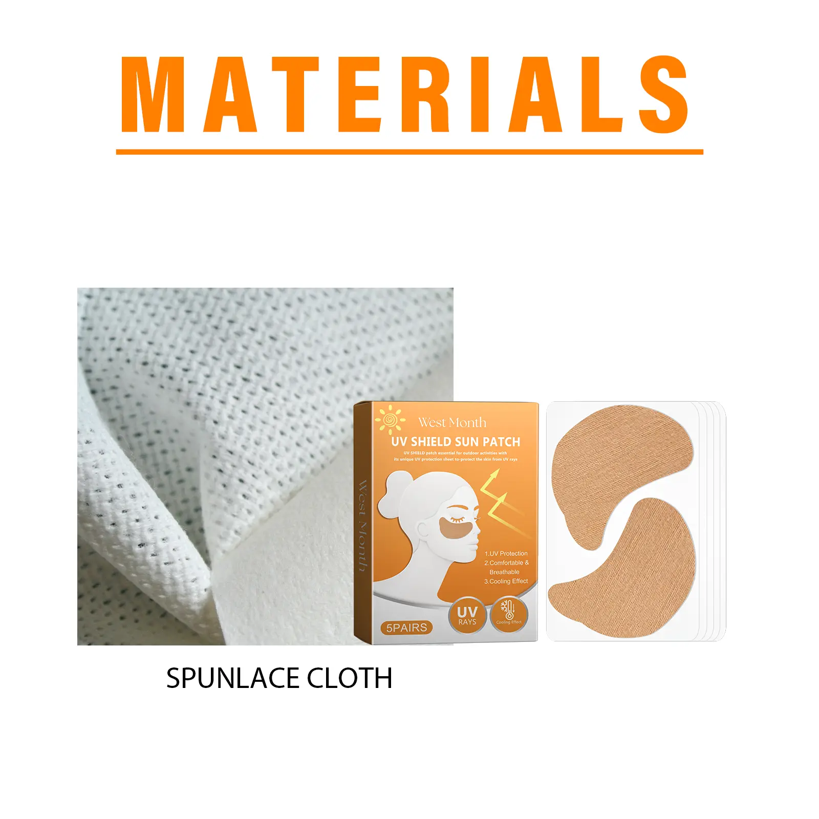 UV Shield Eye Patches for Outdoor Sun Protection by West 3 uv shield patch fade spots outdoor protection West Month 360 5687