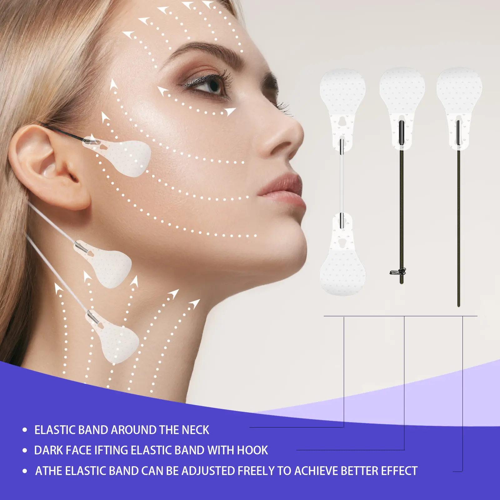 V-Shaped Face Stickers for Skin Firming and Chin Contouring - West&Month 5 v shaped face stickers firm slim lift West Month 269 4487