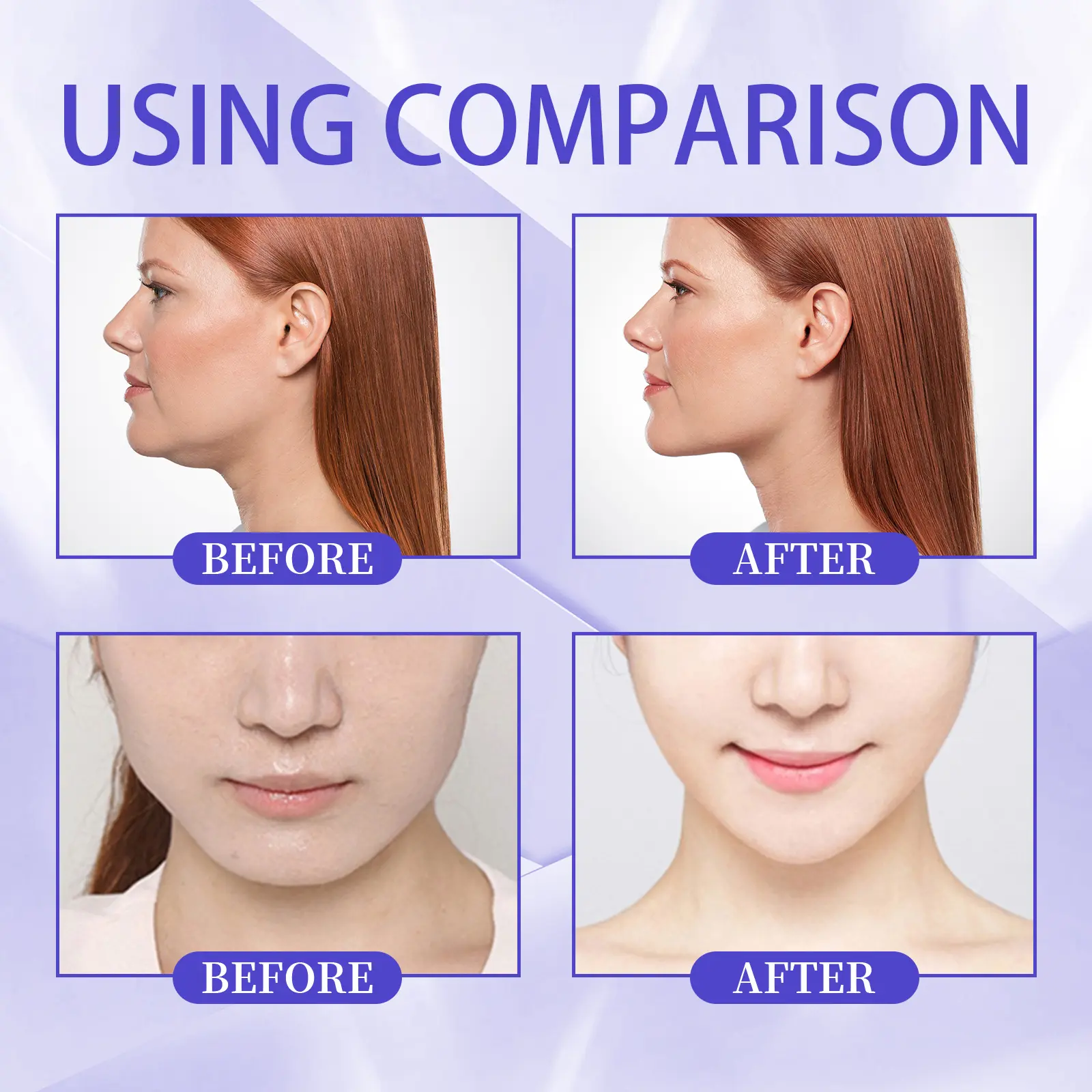V-Shaped Face Stickers for Skin Firming and Chin Contouring - West&Month 10 v shaped face stickers firm slim lift West Month 269 4490