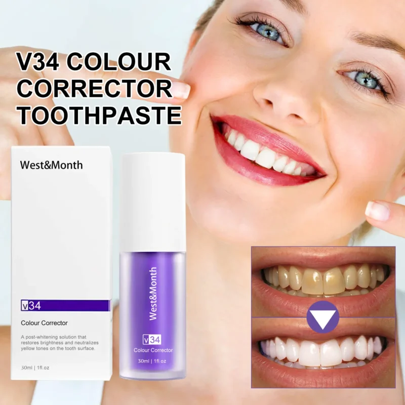 v34 colour corrector toothpaste whitening West Month 701 9909