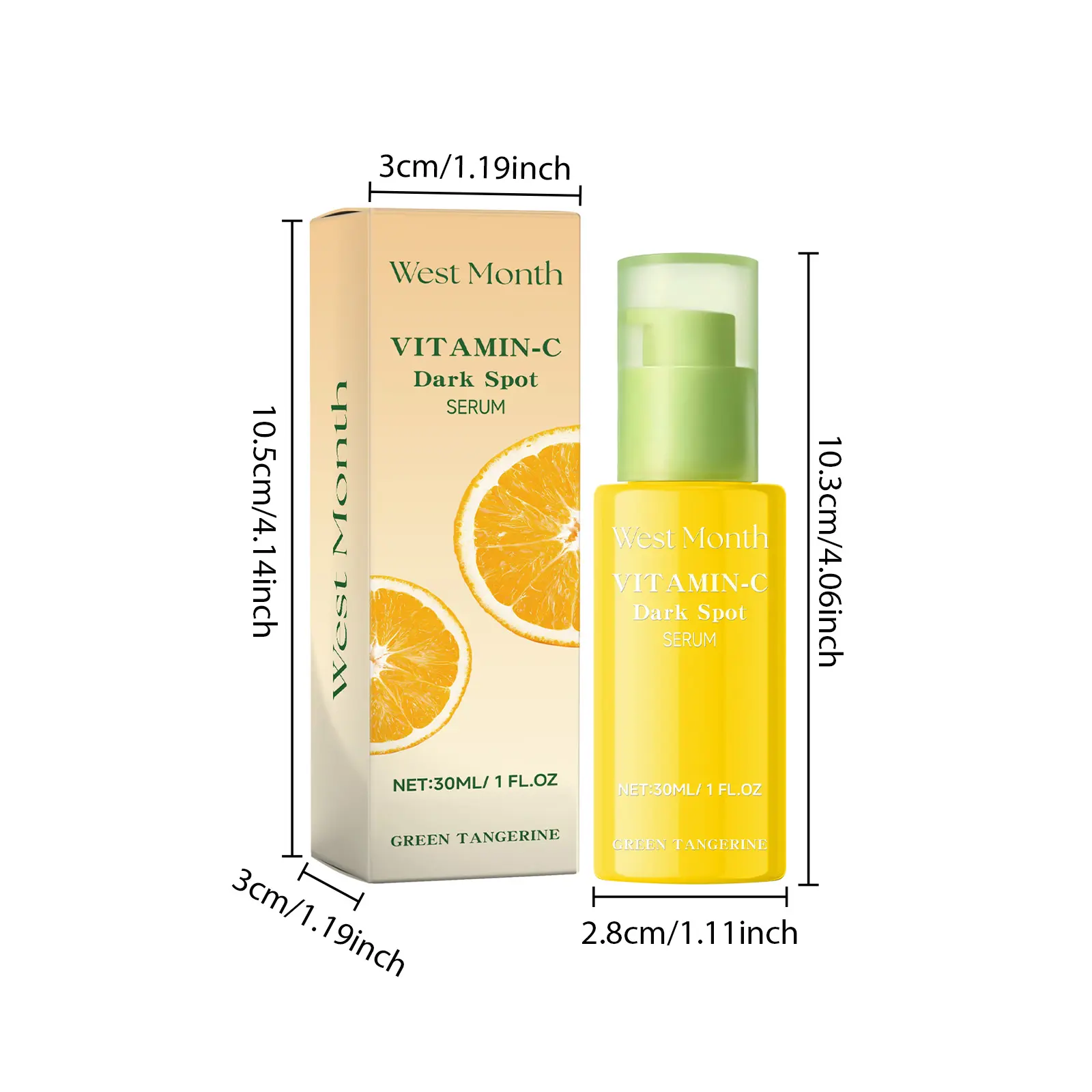 Vitamin C Dark Spot Serum Brightening Moisturizing Essence West&Month 1 vitamin c dark spot serum moisturize brighten West Month 364 5744