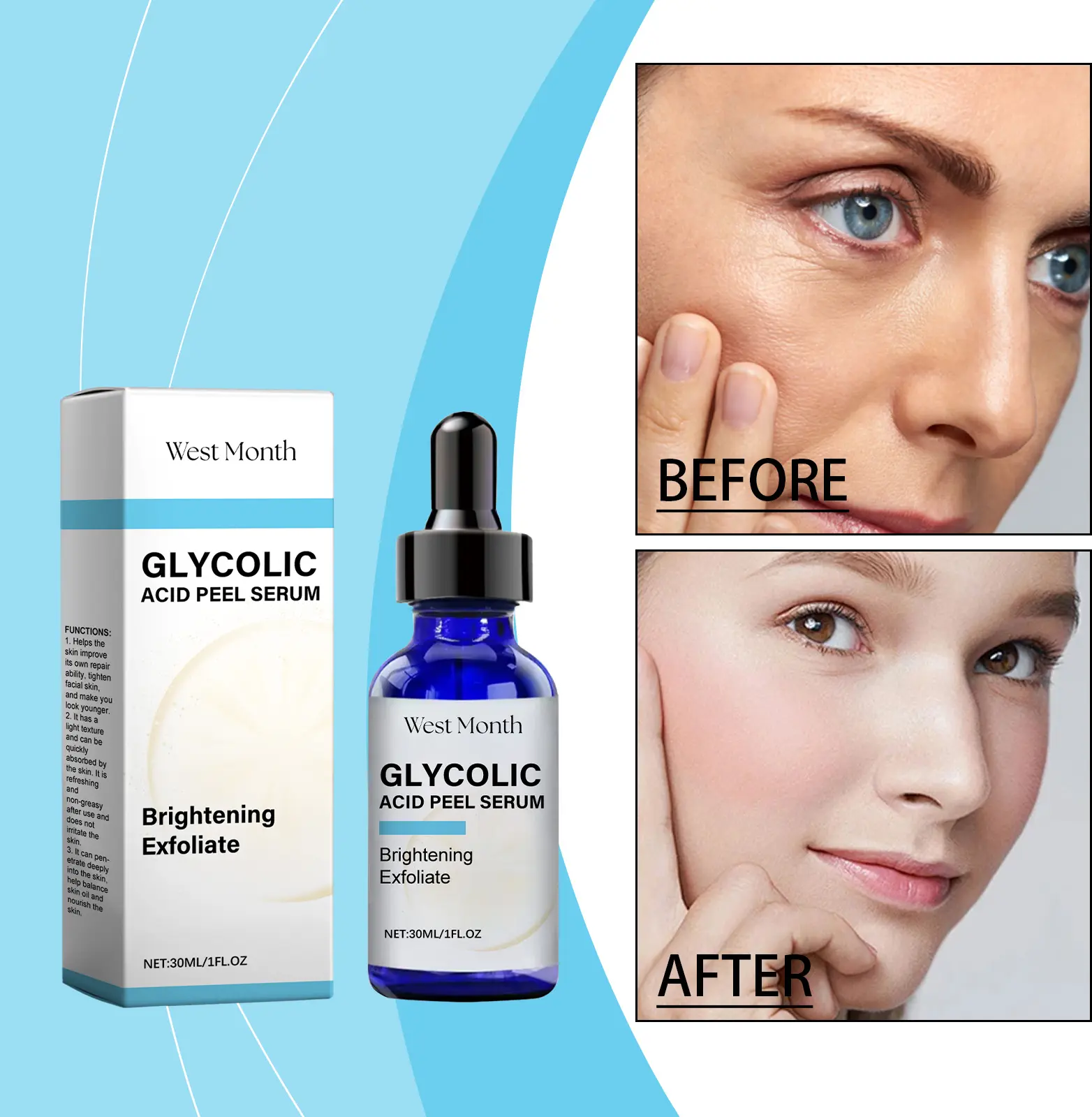 Vitamin C Brightening Essence for Radiant Skin - West&Month 2 vitamin c essence moisturize hydrate brighten West Month 523 7987