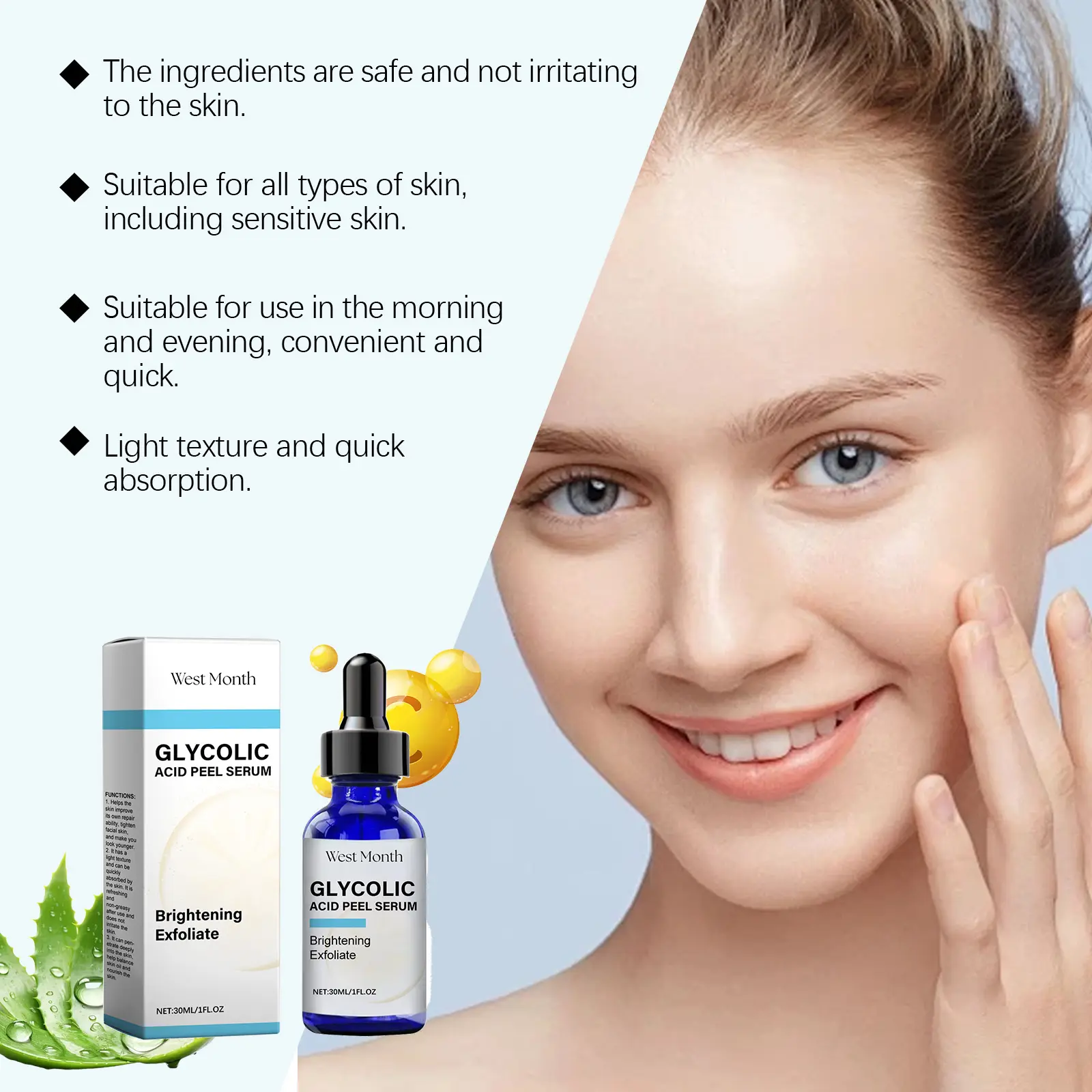 Vitamin C Brightening Essence for Radiant Skin - West&Month 5 vitamin c essence moisturize hydrate brighten West Month 523 7990