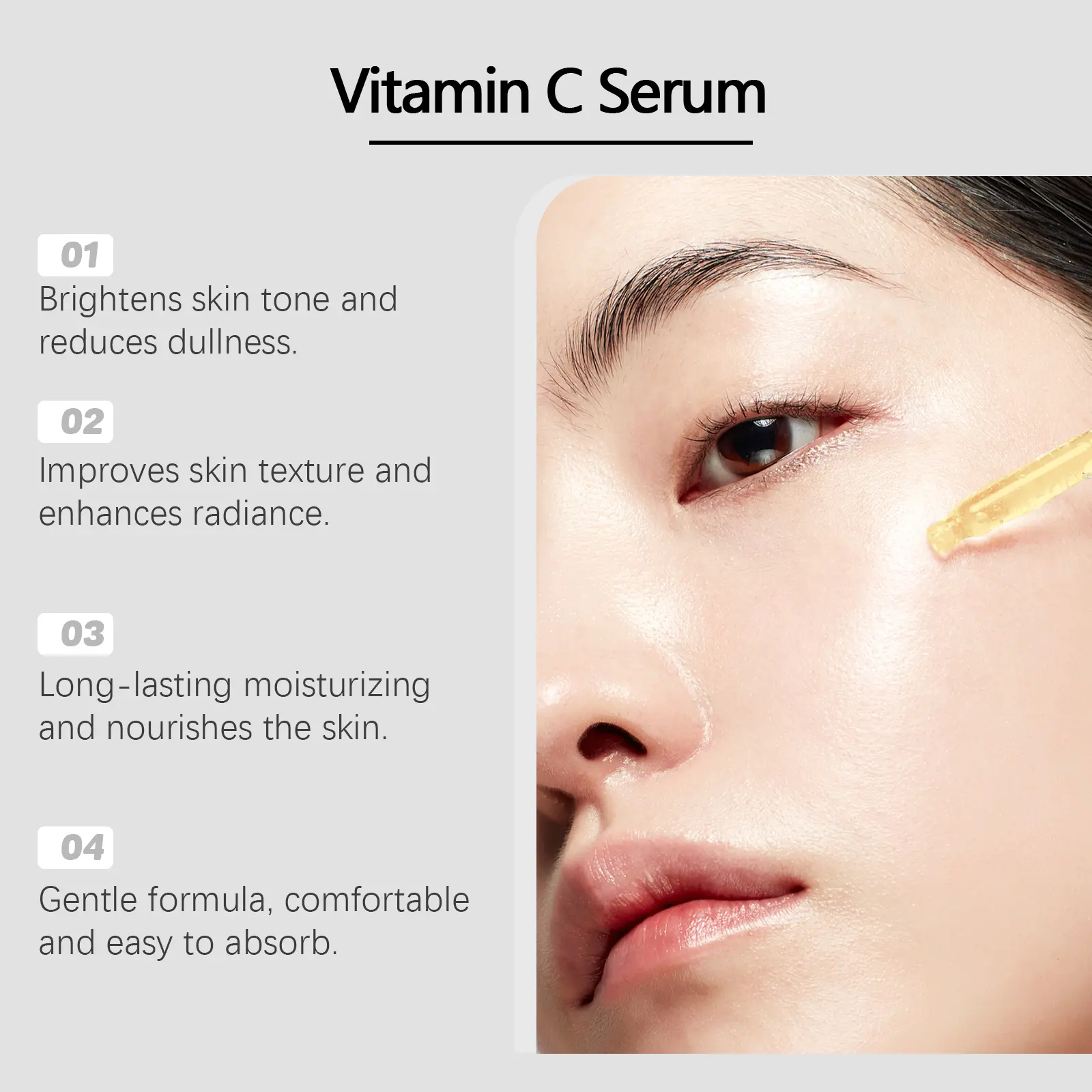 Vitamin C Facial Essence for Smooth & Even Skin Tone - West&Month 5 vitamin c essence moisturize smooth even tone West Month 598 8831