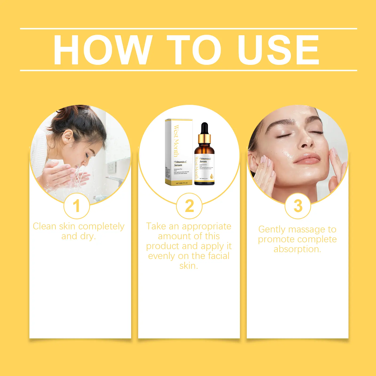 Vitamin C Essence for Moisturizing & Brightening Skin - West&Month 4 vitamin c essence moisturize tender skin West Month 297 4869