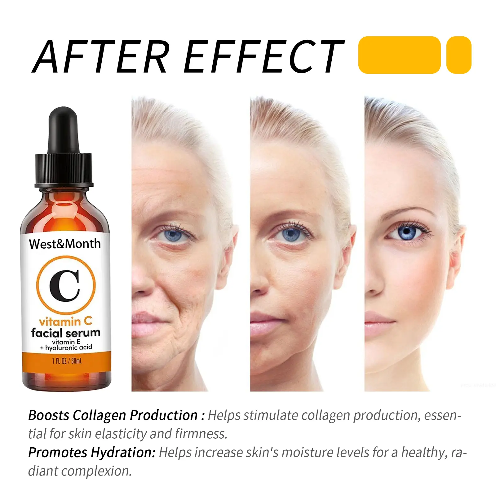 Vitamin C Face Serum - Brightening & Anti-Aging - West&Month 9 vitamin c face serum anti aging fade spots West Month 116 2583