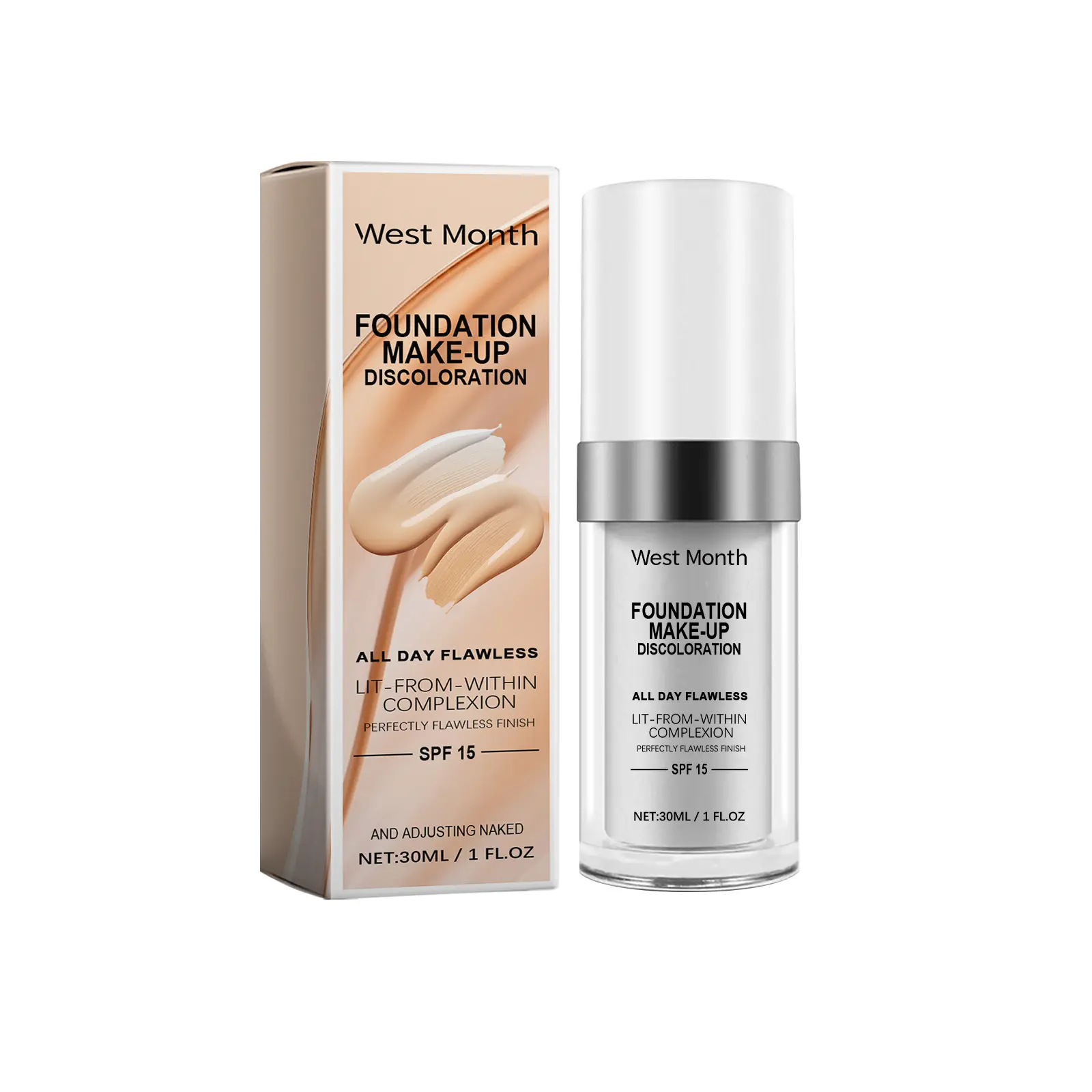 West&Month Warm Change Foundation: My Honest Thoughts After 6 Weeks 1 West&Month Warm Change Foundation bottle on a vanity