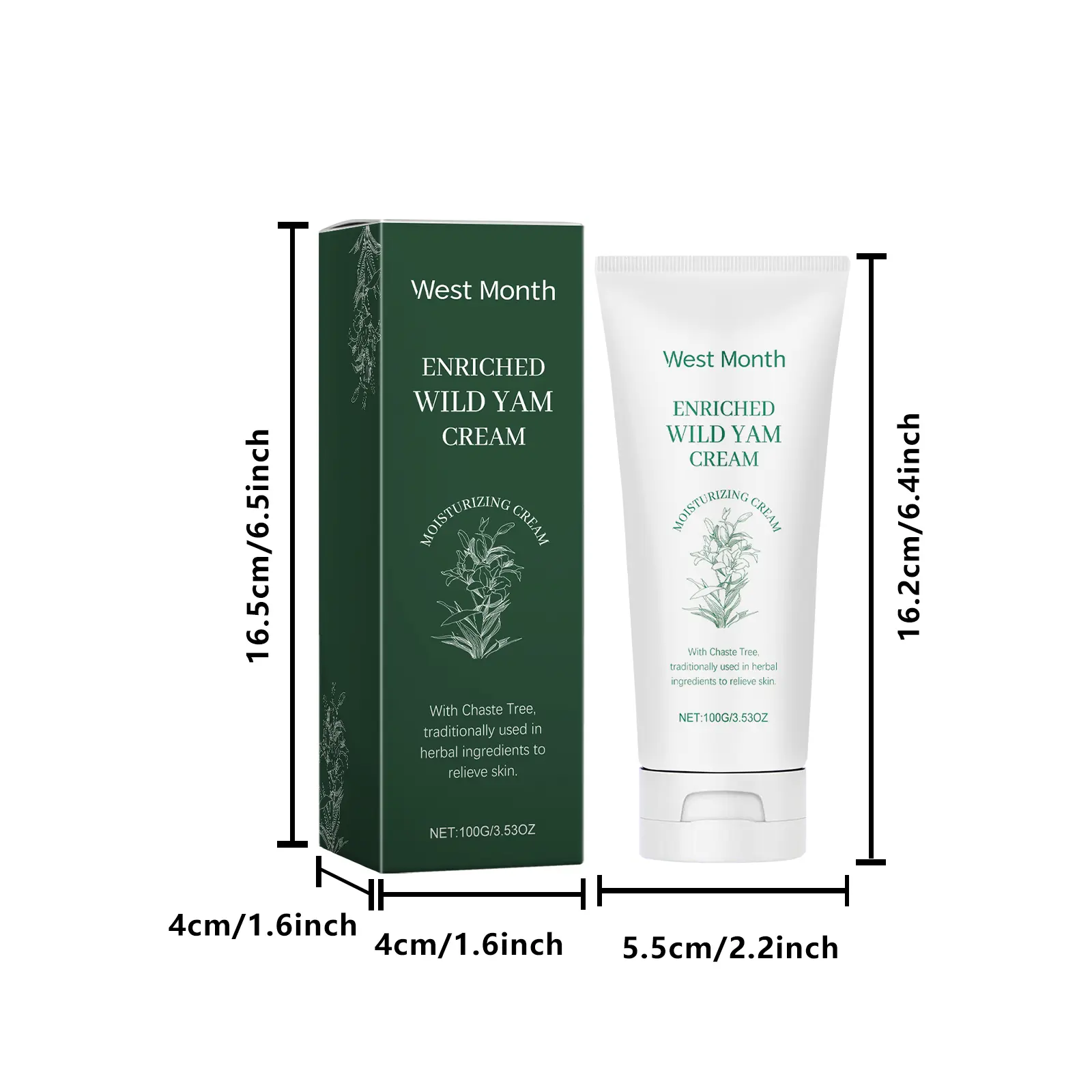 West&Month Yam Cream for Women Soothing Daily Body Moisturizer 1 yam cream women daily relieve moisturize rejuvenate West Month 583 8690
